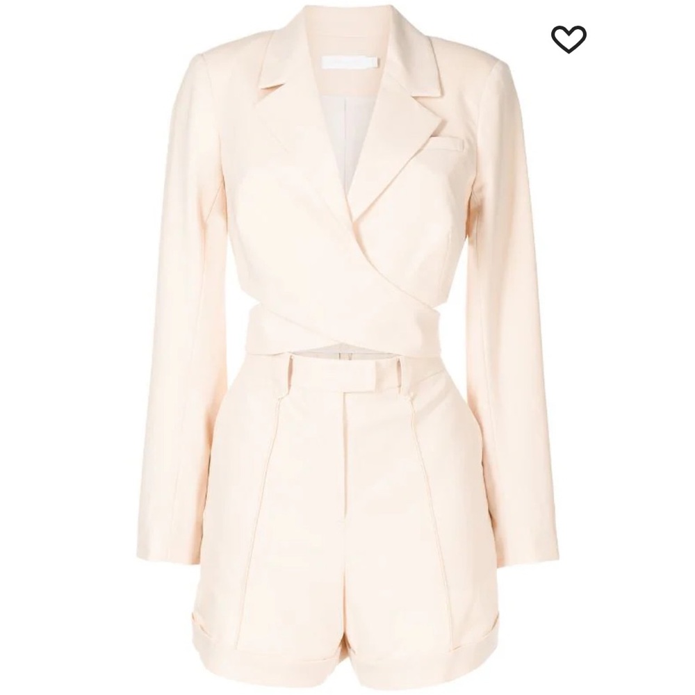 NWOT Simkhai Nella tailored wrap playsuit
